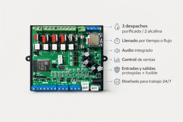 Tarjeta Electrónica Dual 120v Vending