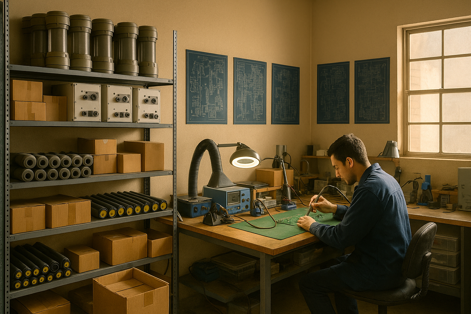 Foto histórica del taller en 2017