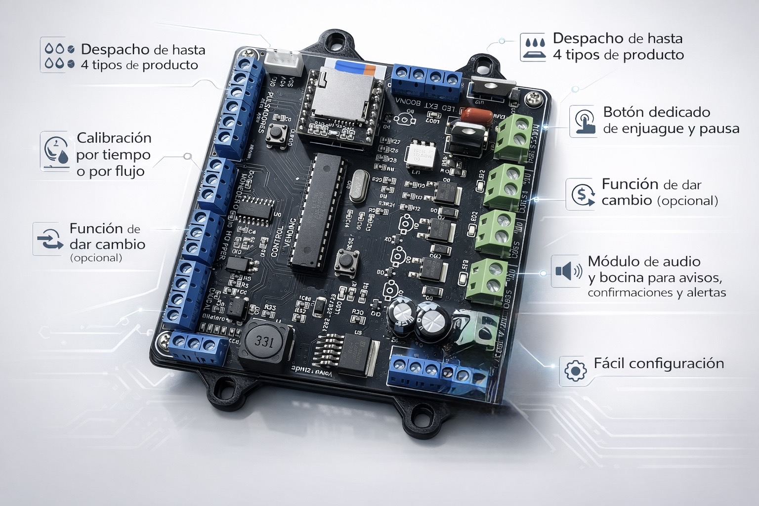 Tarjeta AguaPago 12VDC