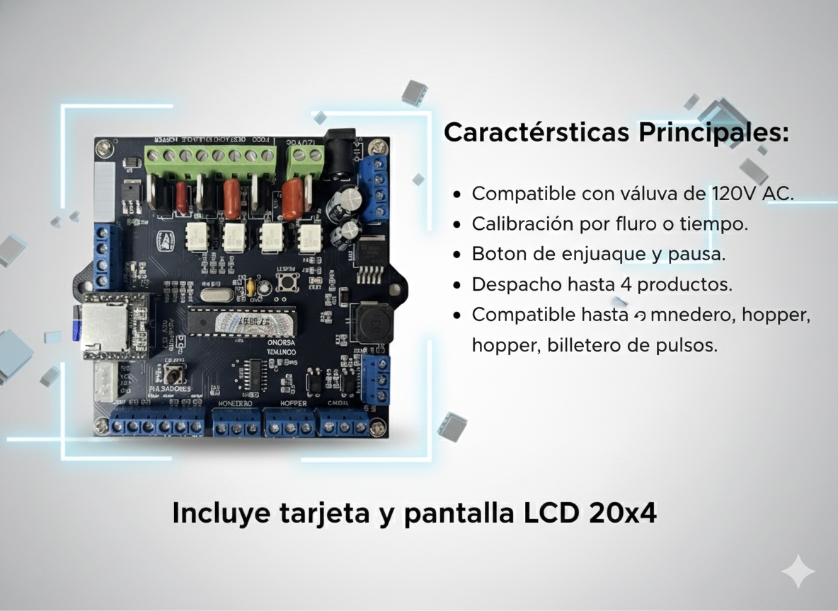 Tarjeta AguaPago 120VAC