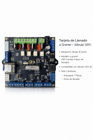 Tarjeta despacho de agua para valvula 120v A GRANEL